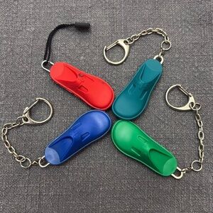 Alegria Keychain Rubber Clog Shoe Bundle (Blue, Green, Teal, Red)